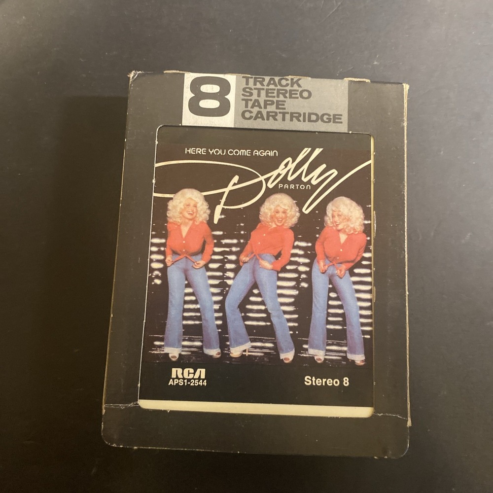 Dolly Parton Here You Come Again 8 Track Stereo Tape Cartridge RCA APS1-2544